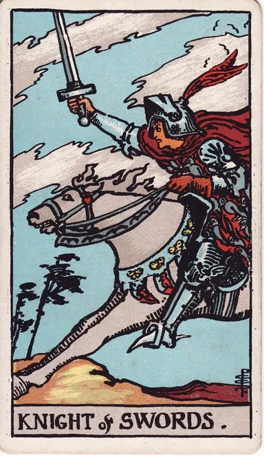 소드 나이트 (Knight of Swords) 타로 카드