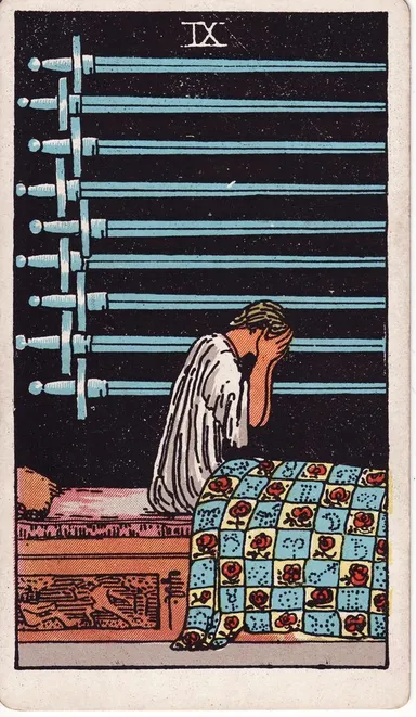 Nine of Swords tarot card