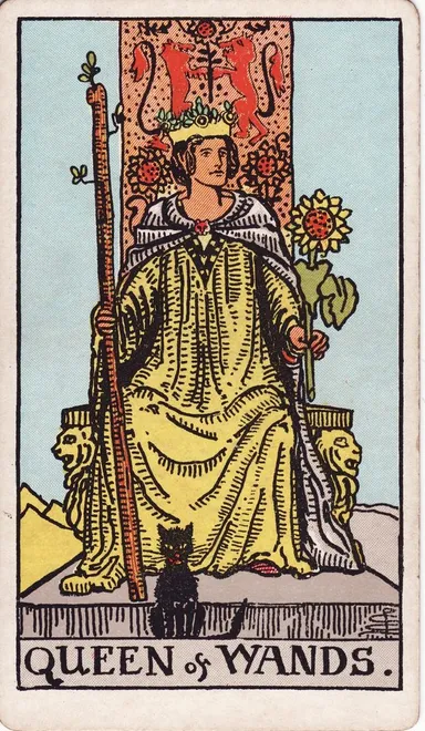 완드 퀸 (Queen of Wands) 타로 카드