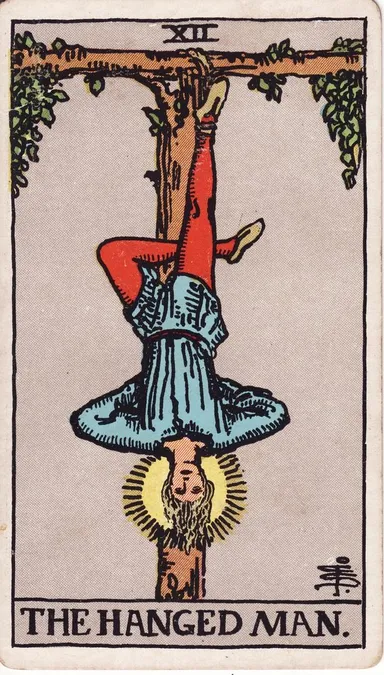 The Hanged Man tarot card